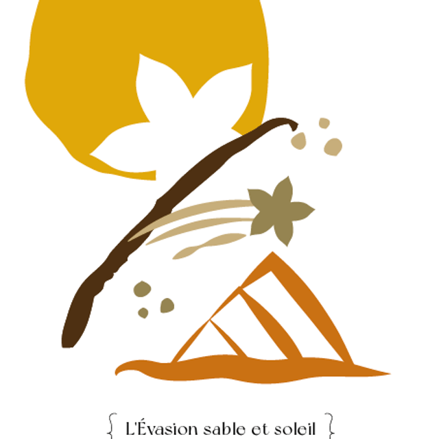 X - Graphique “L'évasion sable et soleil - brise vanille” 