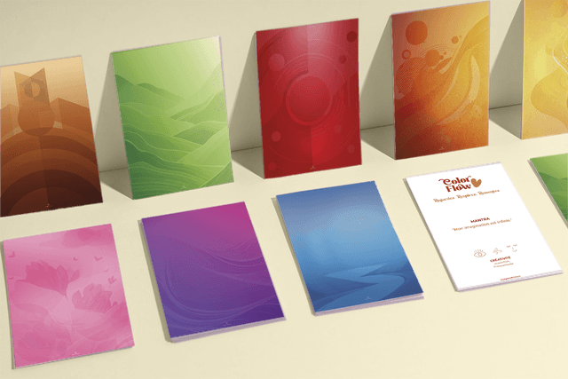 Z - Pack 8 cartes Color Flow – Collection Bien-Être