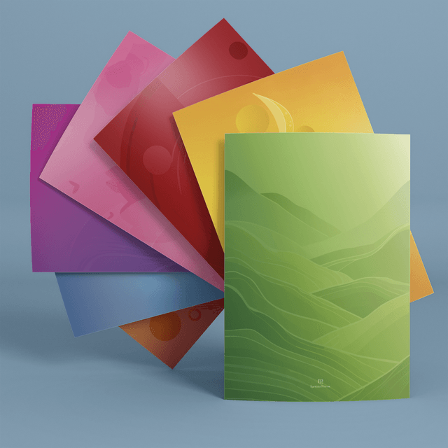 Z - Pack 8 cartes Color Flow – Collection Bien-Être