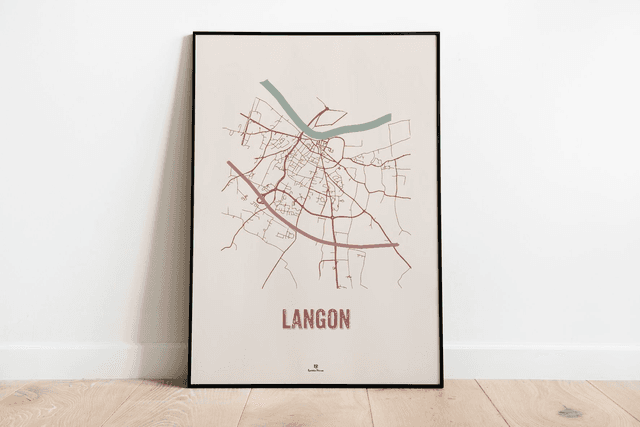 ♡19  Langon “ Plan de la ville &quot;